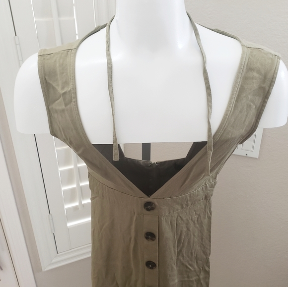 ‼️SOLD‼F21 Forever 21 Contempor  Button Dress open - Picture 4 of 10